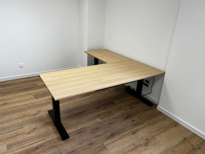 Bureau professionnel avec retour et rangement Up&Desk