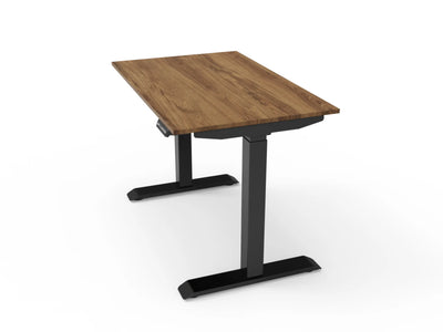 Bureau assis-debout compact pour télétravail, personnalisable et ergonomique : HomeDesk