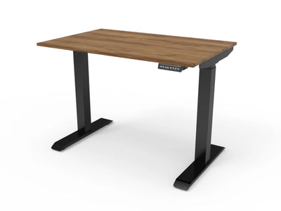 Bureau assis-debout compact pour télétravail, personnalisable et ergonomique : HomeDesk