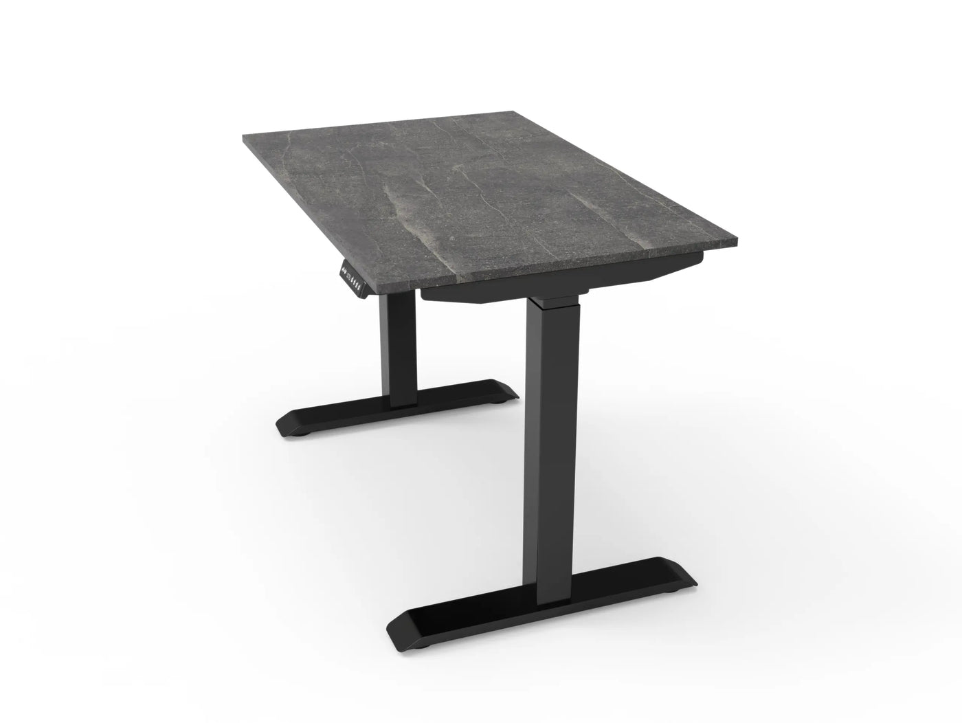 Bureau assis-debout compact pour télétravail, personnalisable et ergonomique : HomeDesk