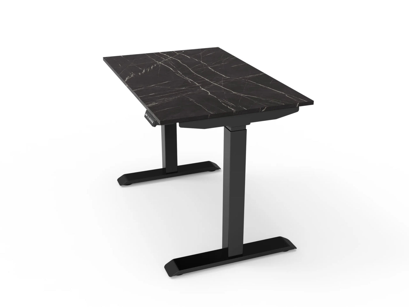 Bureau assis-debout compact pour télétravail, personnalisable et ergonomique : HomeDesk