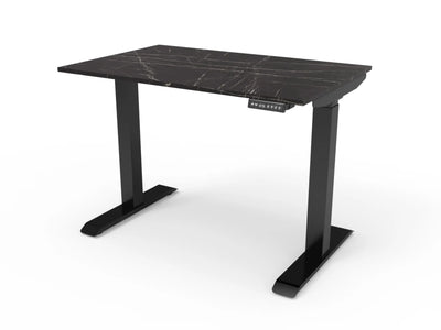 Bureau assis-debout compact pour télétravail, personnalisable et ergonomique : HomeDesk