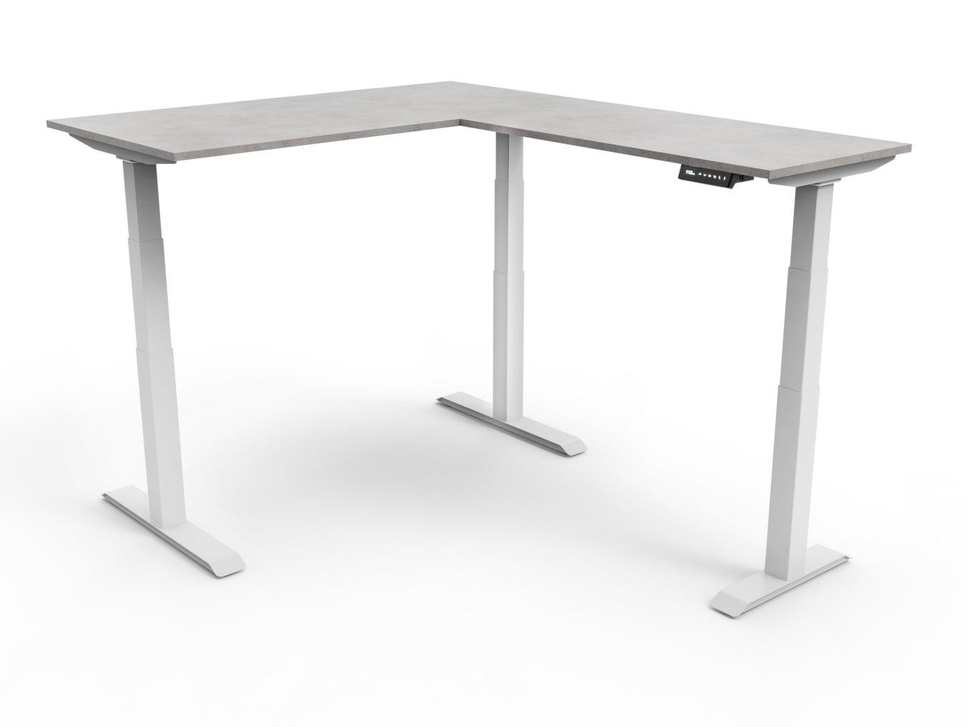 CornerDesk : votre bureau d’angle assis debout motorisé -  - bureau-d-angle-assis-debout-cornerdesk - UP & DESK