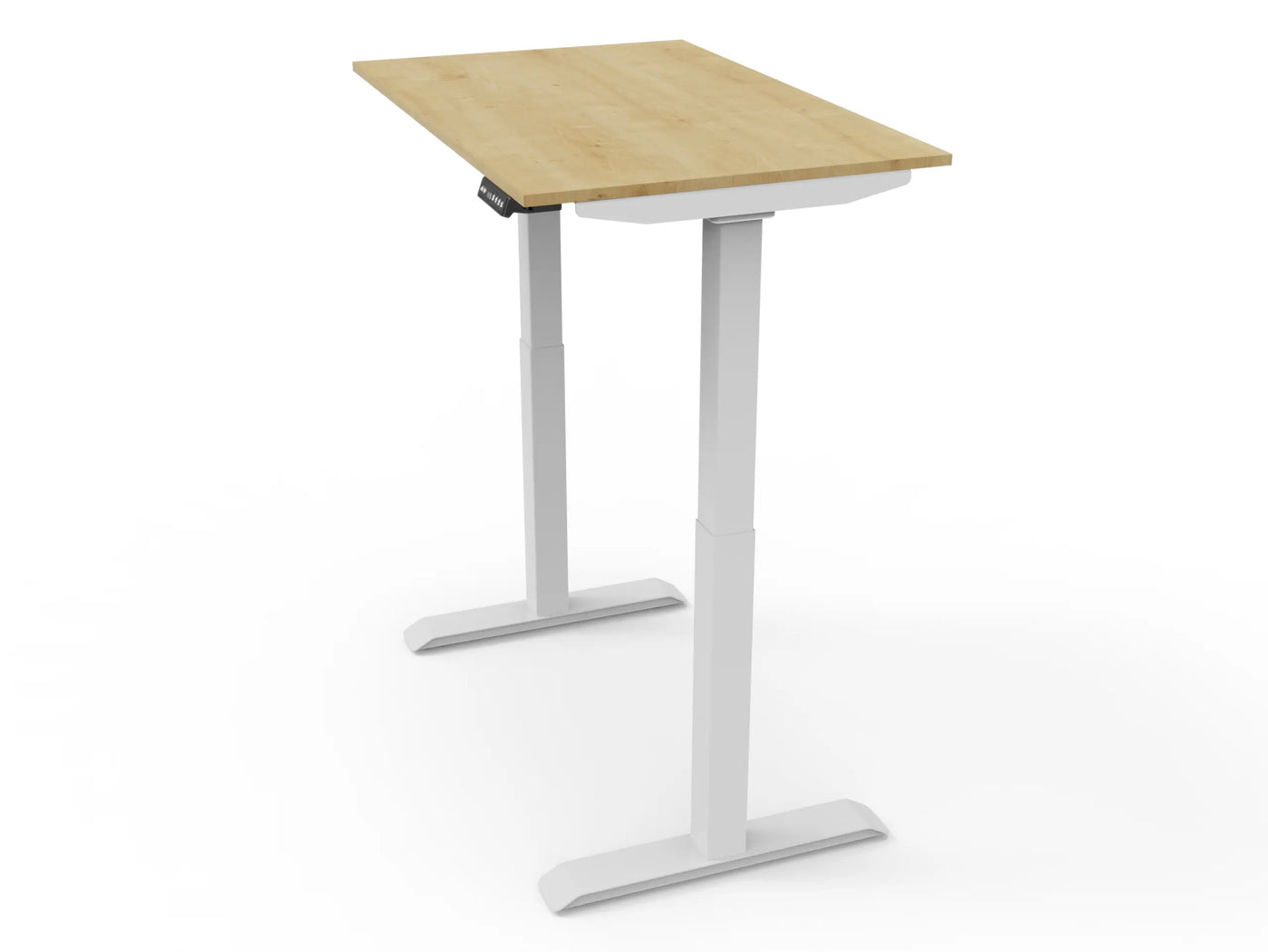 Bureau assis-debout compact pour télétravail, personnalisable et ergonomique : HomeDesk