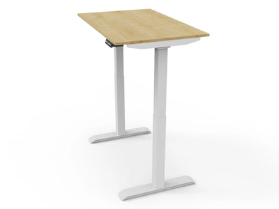 Bureau assis-debout compact pour télétravail, personnalisable et ergonomique : HomeDesk