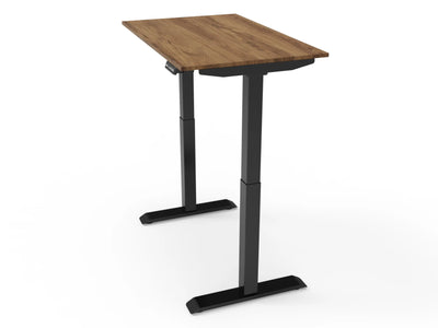 Bureau assis-debout compact pour télétravail, personnalisable et ergonomique : HomeDesk