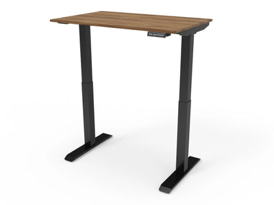 Bureau assis-debout compact pour télétravail, personnalisable et ergonomique : HomeDesk