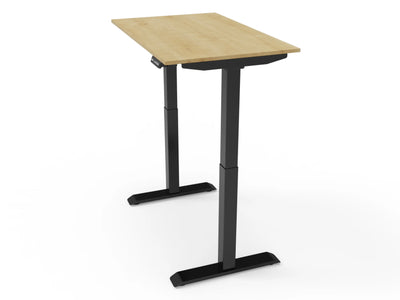 Bureau assis-debout compact pour télétravail, personnalisable et ergonomique : HomeDesk