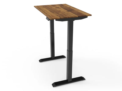 Bureau assis-debout compact pour télétravail, personnalisable et ergonomique : HomeDesk