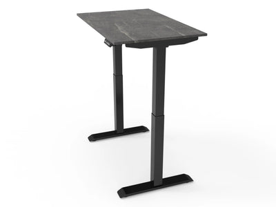 Bureau assis-debout compact pour télétravail, personnalisable et ergonomique : HomeDesk