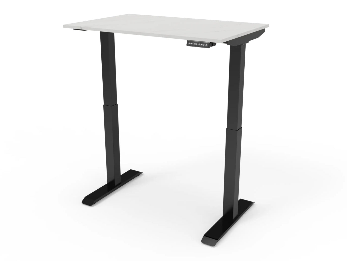 Bureau assis-debout compact pour télétravail, personnalisable et ergonomique : HomeDesk