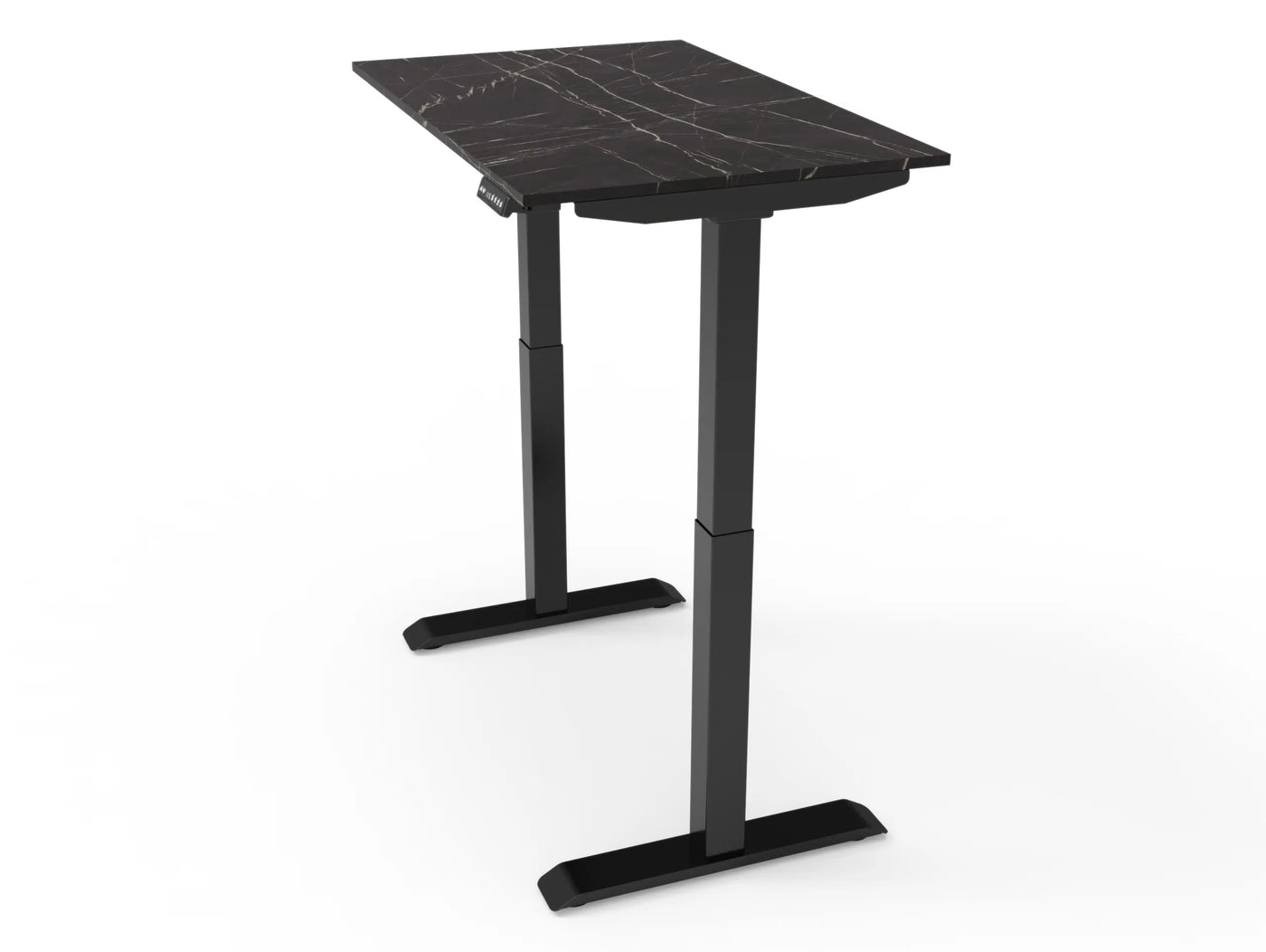 Bureau assis-debout compact pour télétravail, personnalisable et ergonomique : HomeDesk