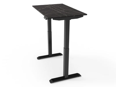 Bureau assis-debout compact pour télétravail, personnalisable et ergonomique : HomeDesk