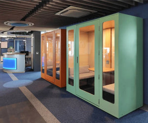 Cabine acoustique de réunion 4 personnes -  - cabine-acoustique-de-reunion-4-personnes - UP & DESK