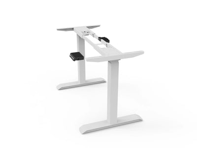 Bureau assis-debout compact pour télétravail, personnalisable et ergonomique : HomeDesk