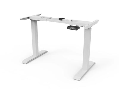 Bureau assis-debout compact pour télétravail, personnalisable et ergonomique : HomeDesk