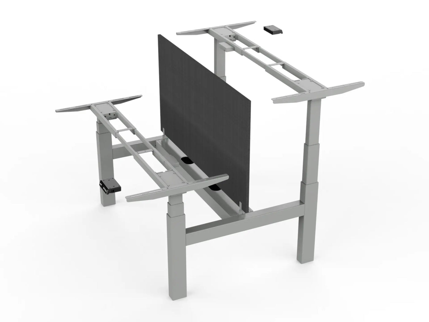 Piètement assis debout motorisé DuoDesk : un bureau collaboratif ergonomique