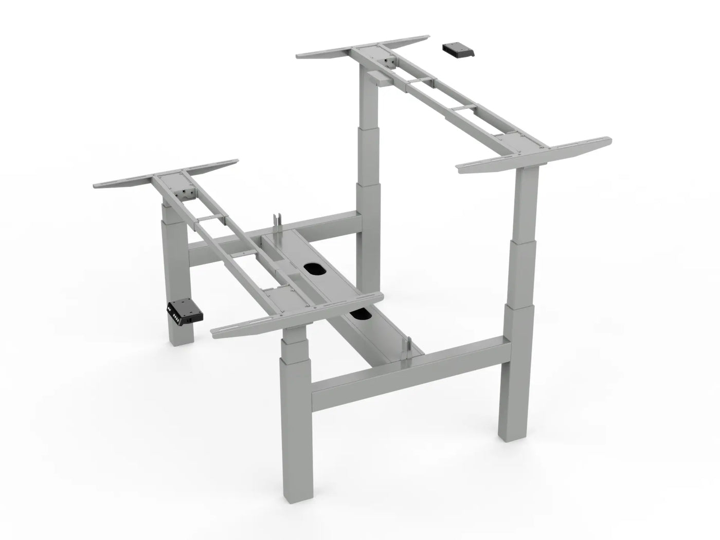 Piètement assis debout motorisé DuoDesk : un bureau collaboratif ergonomique