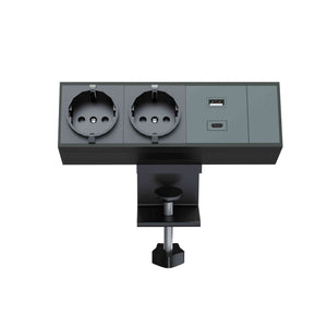 Bloc multiprise avec ports USB -  - bloc-prise-avec-ports-usb - UP & DESK