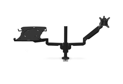 Bras pour écran avec support ordinateur portable