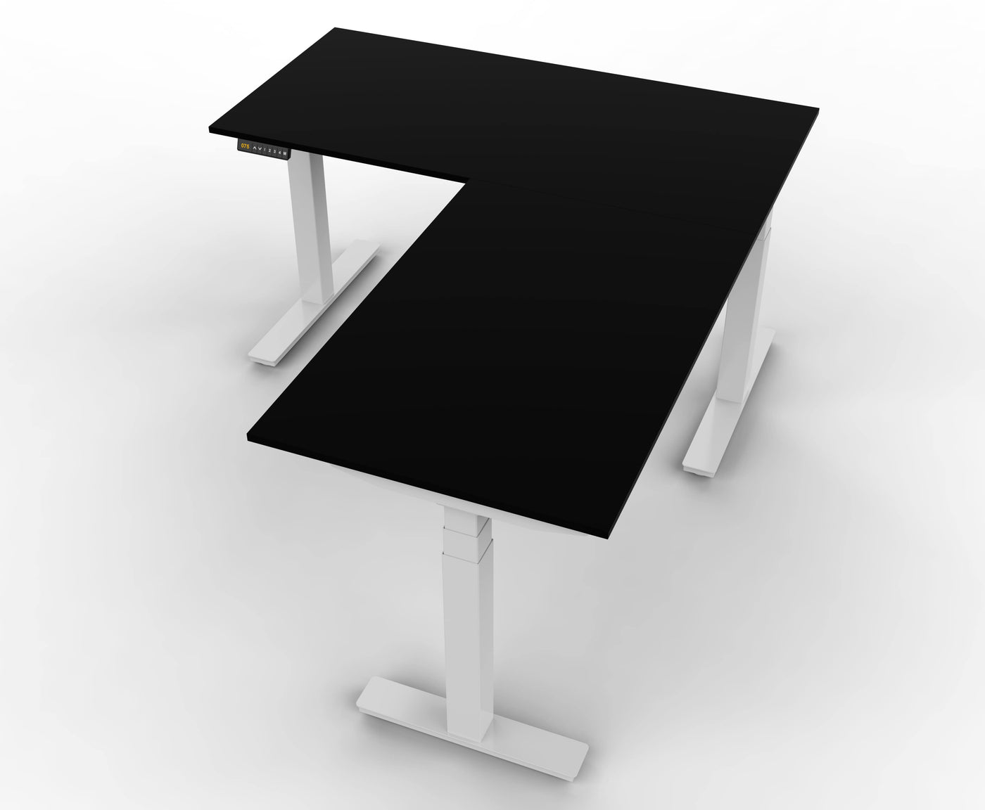 Delestra - UPPER ANGLE Piétement pour bureau en angle assis/debout pour  plateau (non fourni)