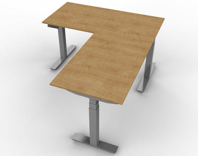 CornerDesk : votre bureau d’angle assis debout motorisé -  - bureau-d-angle-assis-debout-cornerdesk - UP & DESK