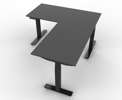CornerDesk : votre bureau d’angle assis debout motorisé -  - bureau-d-angle-assis-debout-cornerdesk - UP & DESK
