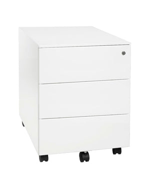 Caisson métallique mobile 3 tiroirs -  - caisson-rangement-3-tiroirs - UP & DESK