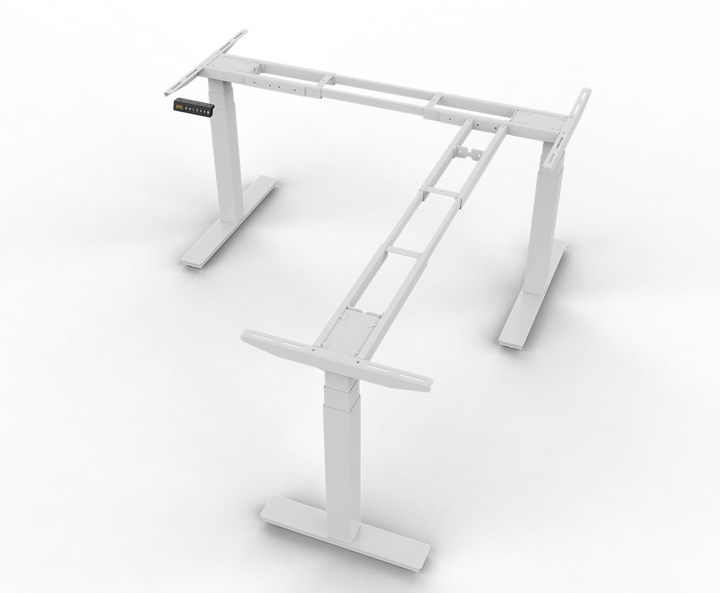 Delestra - UPPER ANGLE Piétement pour bureau en angle assis/debout pour  plateau (non fourni)
