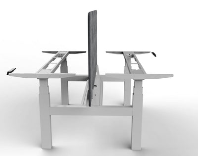 Piètement assis debout motorisé DuoDesk : un bureau collaboratif ergonomique  UP AND DESK   