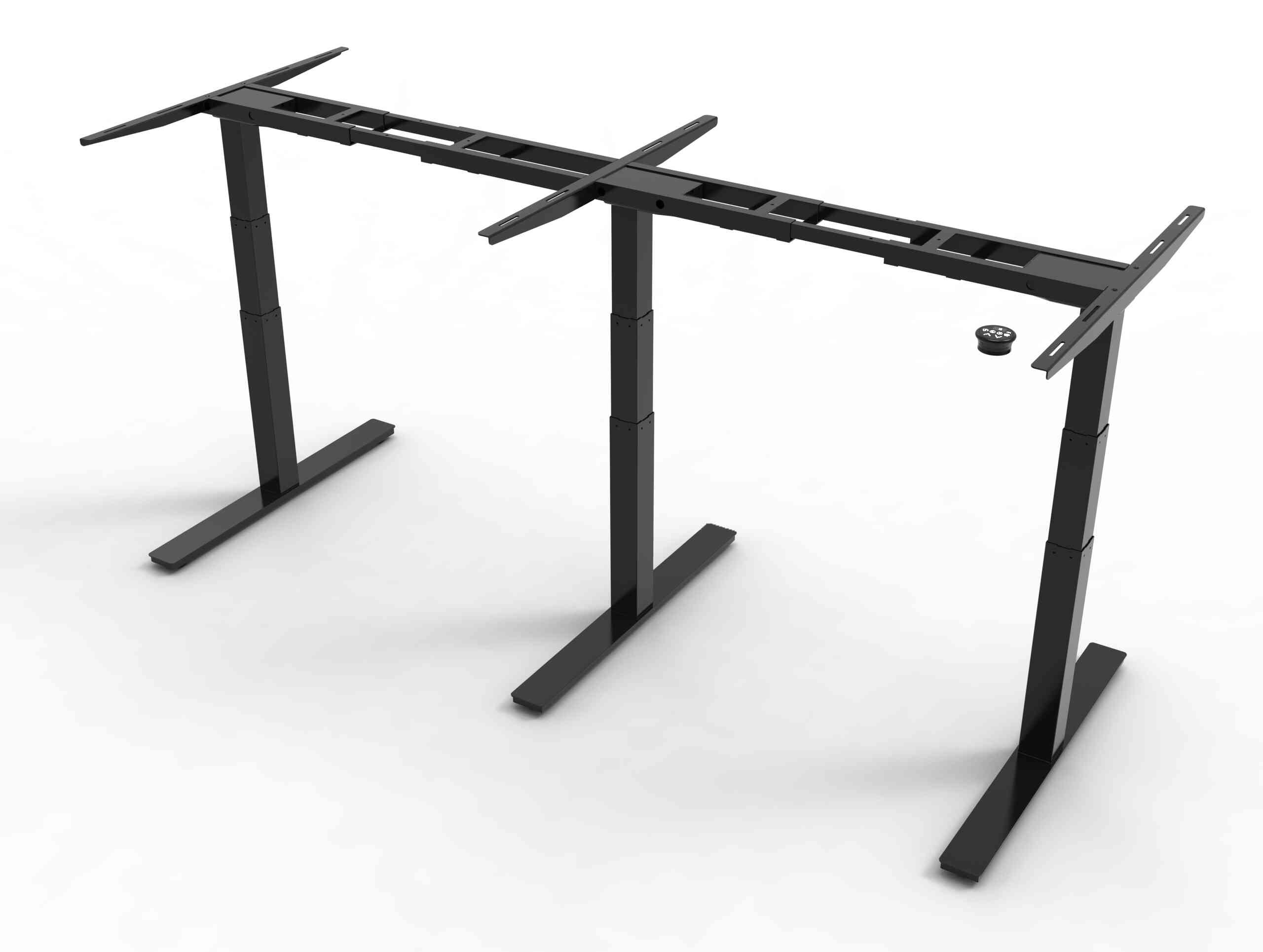 Bureau Assis-debout électrique ERGOMAKER – 90x60 Cm – Réglable 73-118 Cm – Mémoire 2 Positions – Blanc
